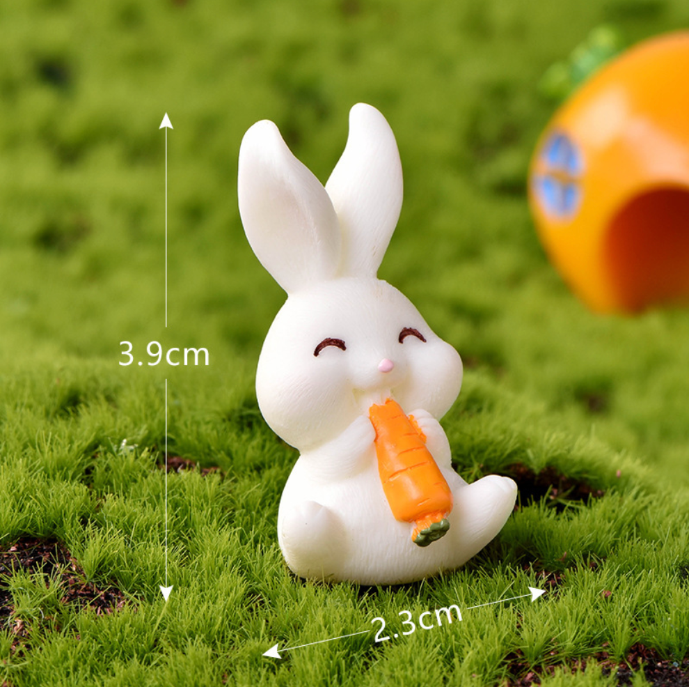 Carrots & Cabbage Bunny Miniatures