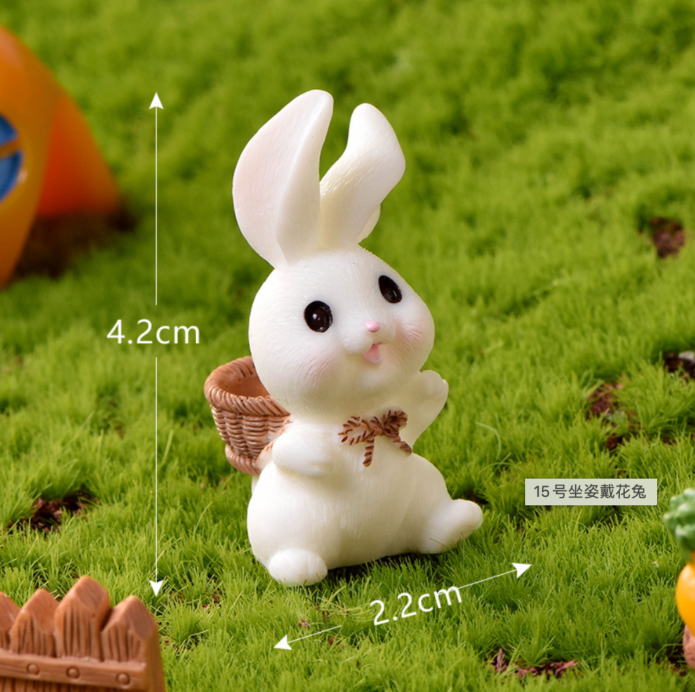 Carrots & Cabbage Bunny Miniatures