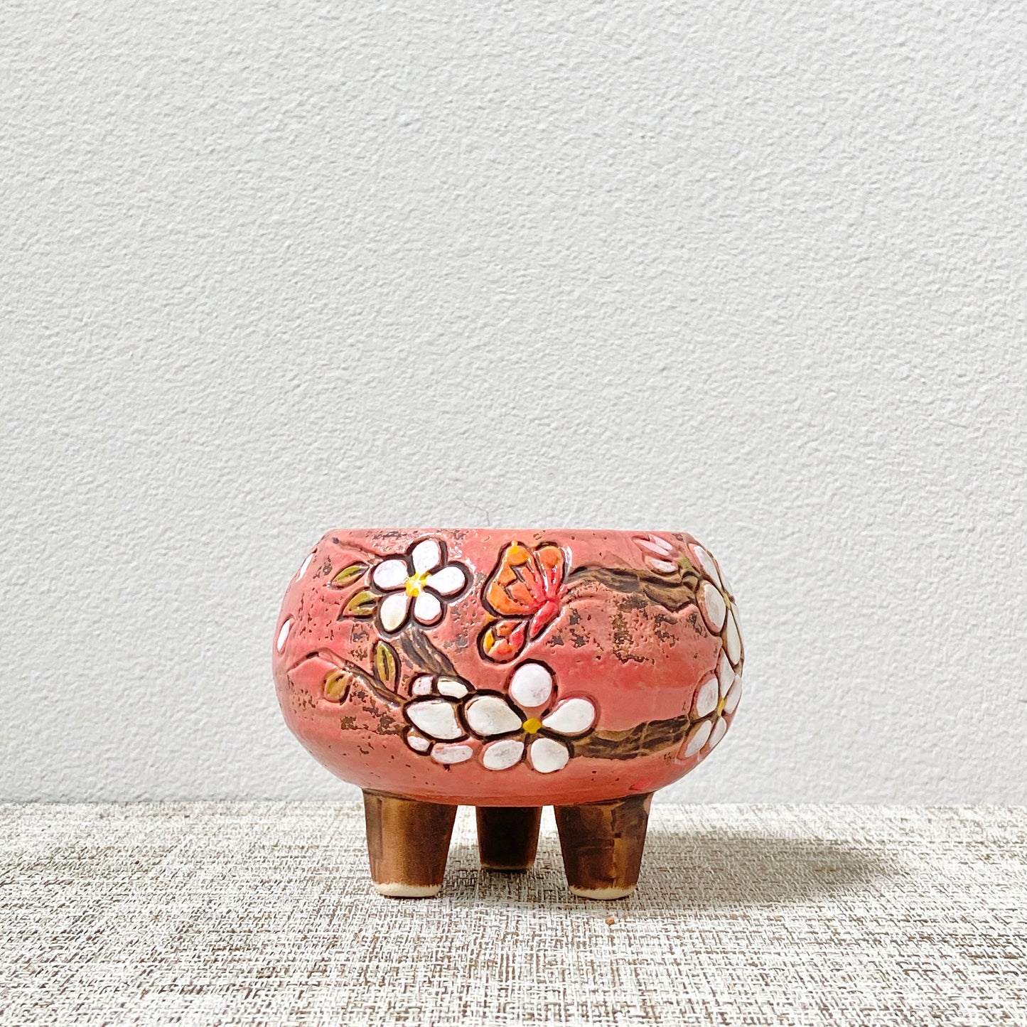 Flower and Butterfly Pot
