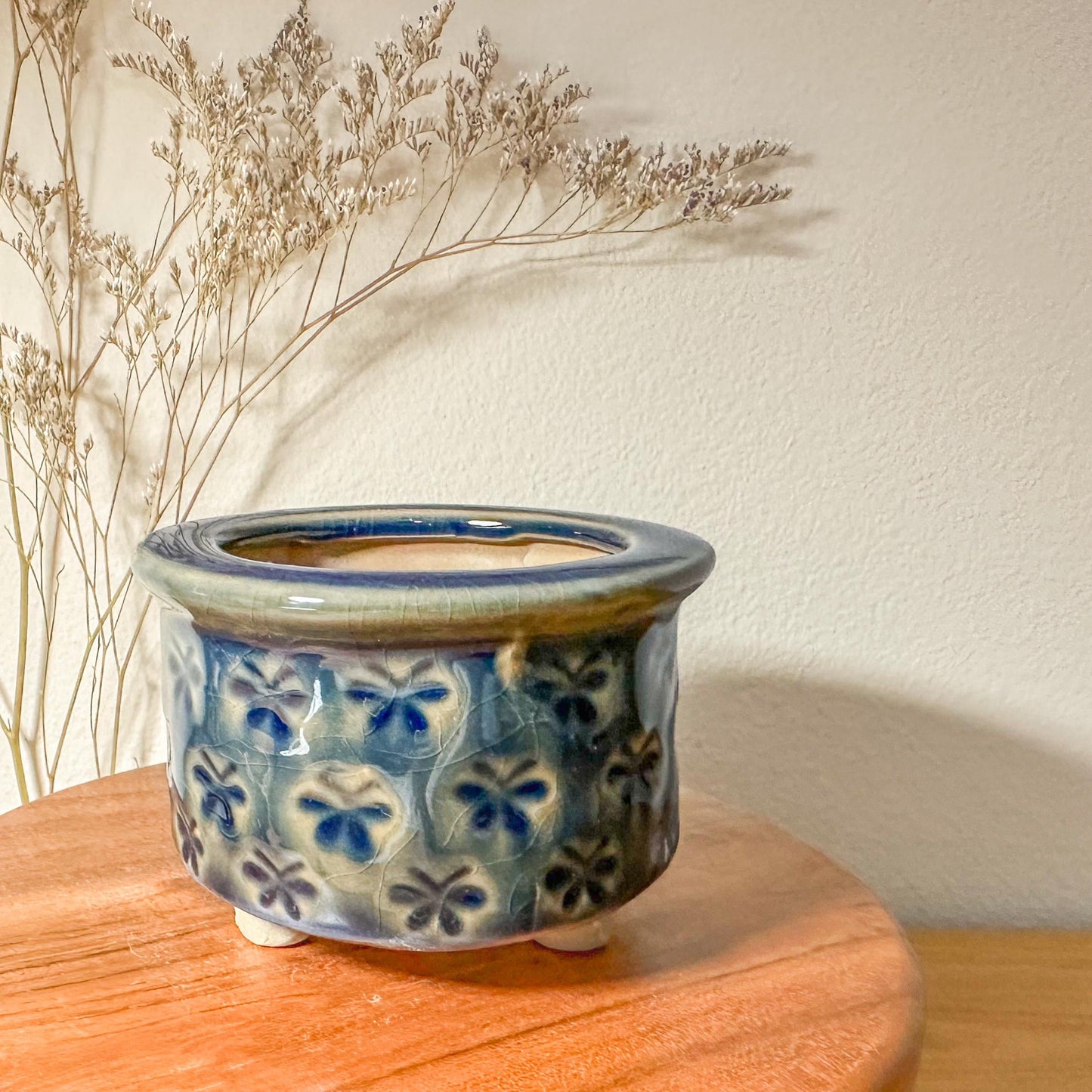 Set of 2 Small Patterned Pots