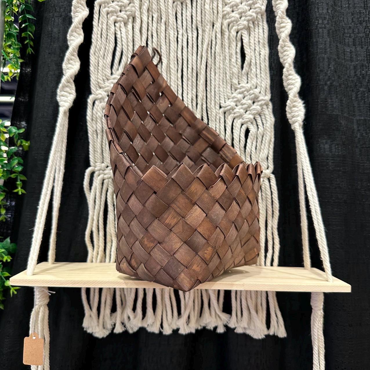 Hanging Plastic Rattan Basket