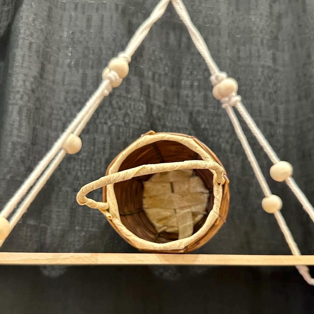 Plastic Rattan Round Basket