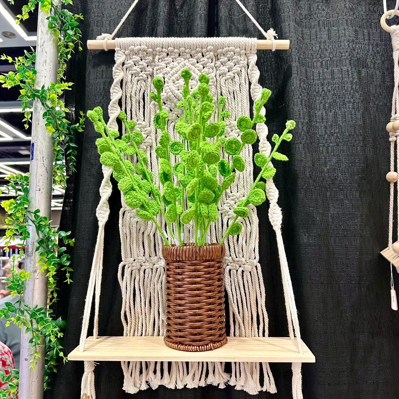 Plastic Rattan Cylindrical Basket