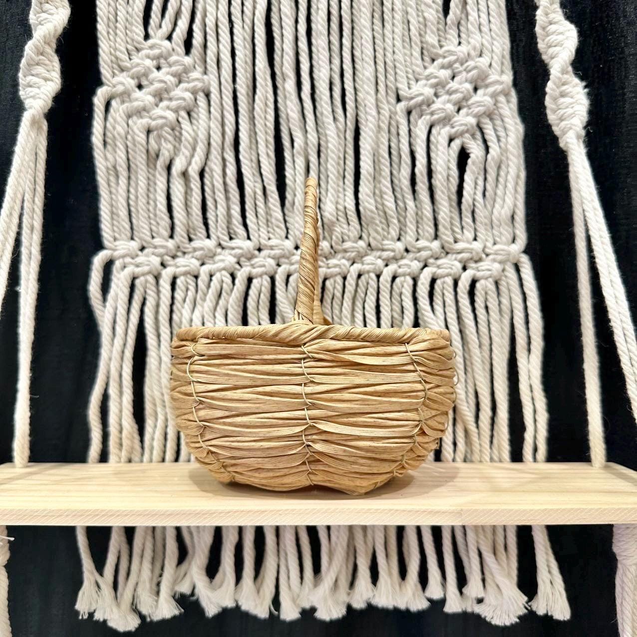 Plastic Rattan Oval-Shaped Basket