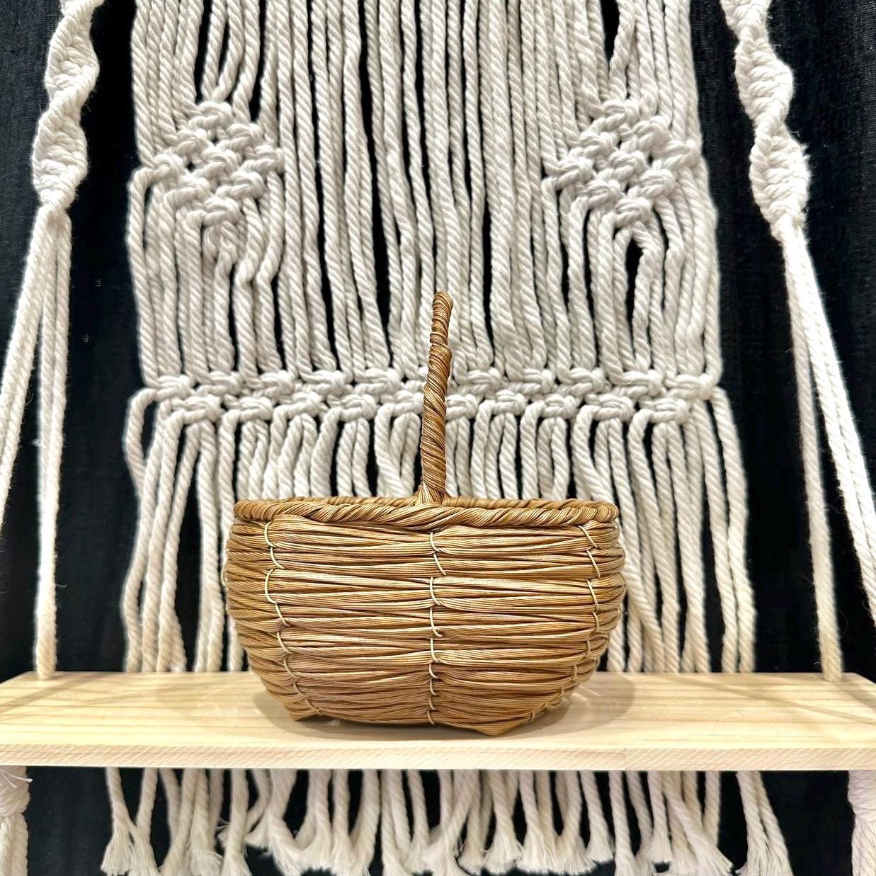 Plastic Rattan Oval-Shaped Basket