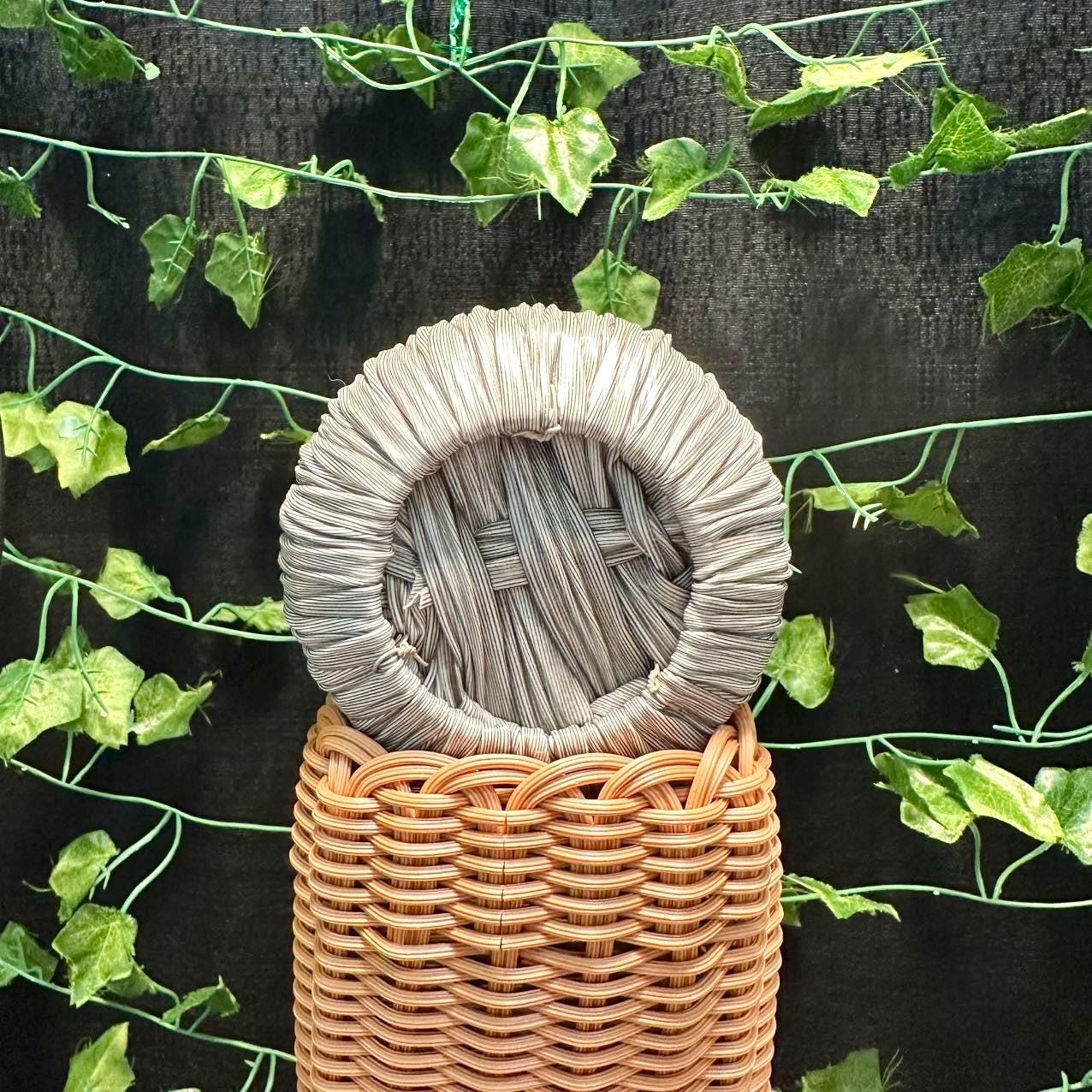 Plastic Rattan Basket Planter