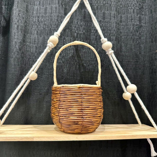 Plastic Rattan Round Basket