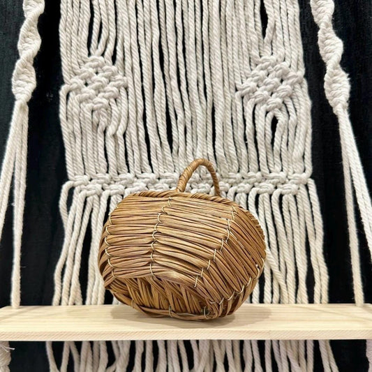 Plastic Rattan Oval-Shaped Basket