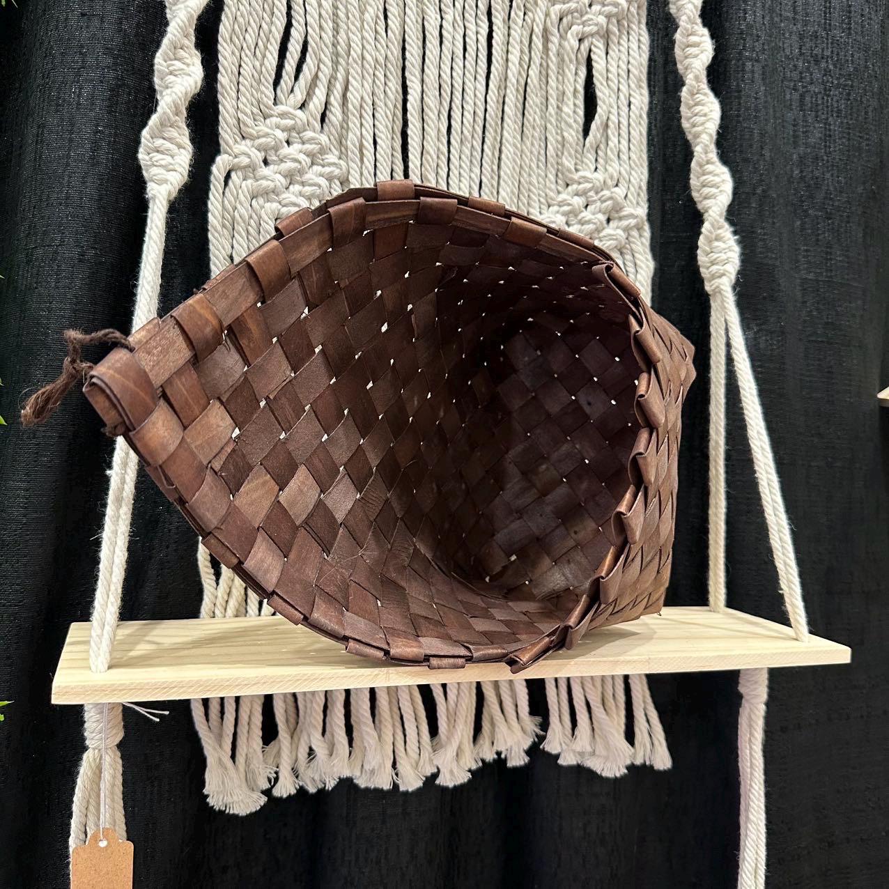 Hanging Plastic Rattan Basket