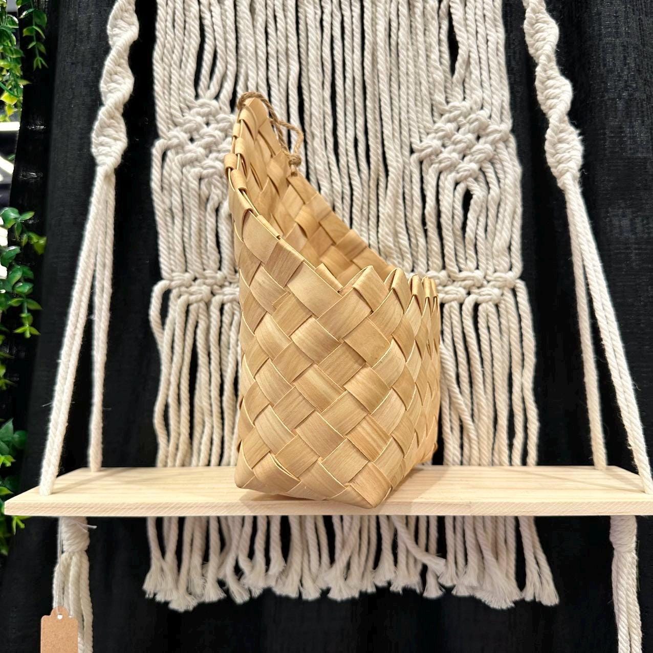 Hanging Plastic Rattan Basket