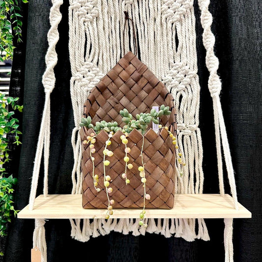 Hanging Plastic Rattan Basket