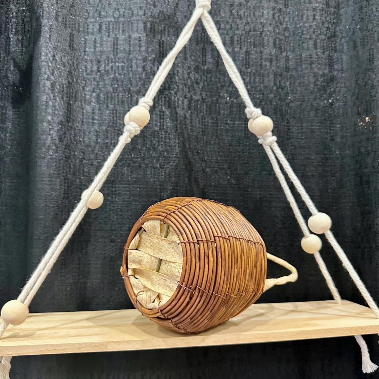 Plastic Rattan Round Basket