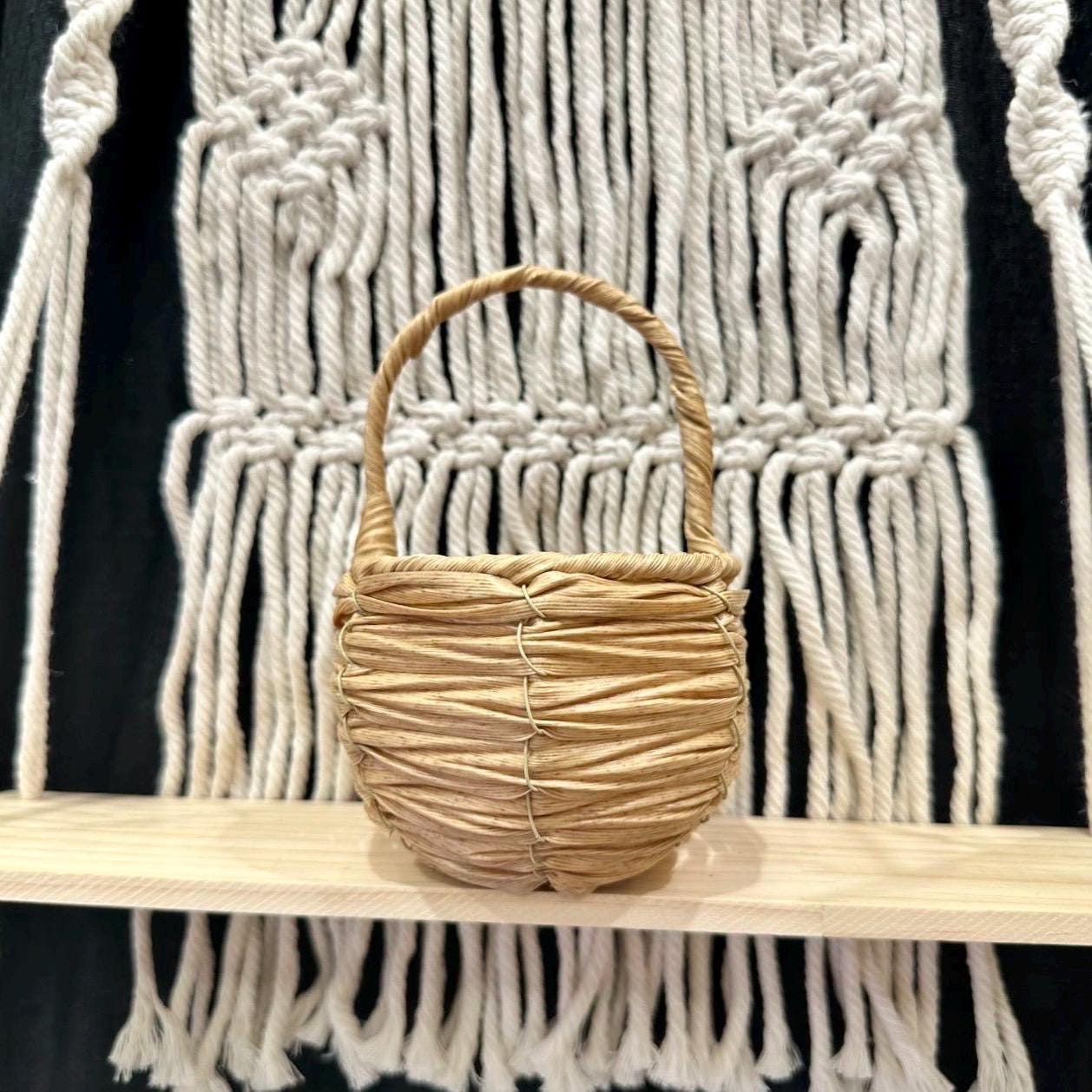 Plastic Rattan Oval-Shaped Basket