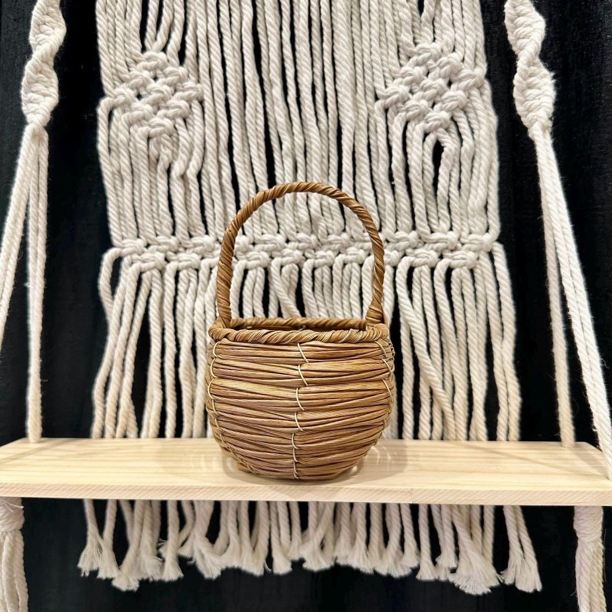 Plastic Rattan Oval-Shaped Basket