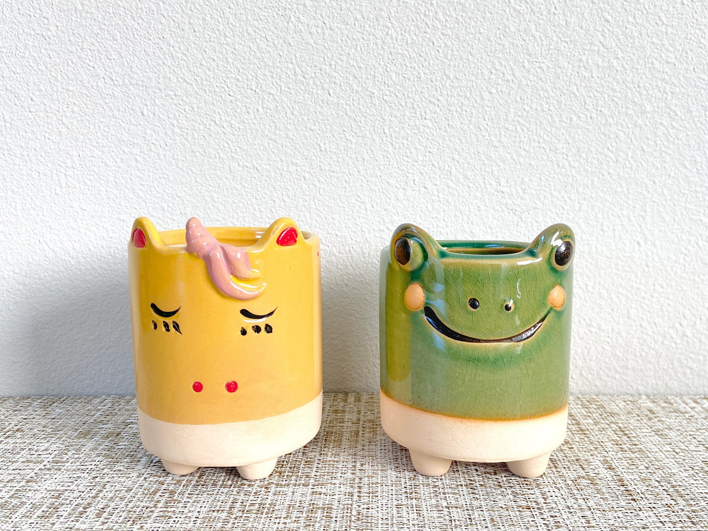 Unicorn and Frog Pots
