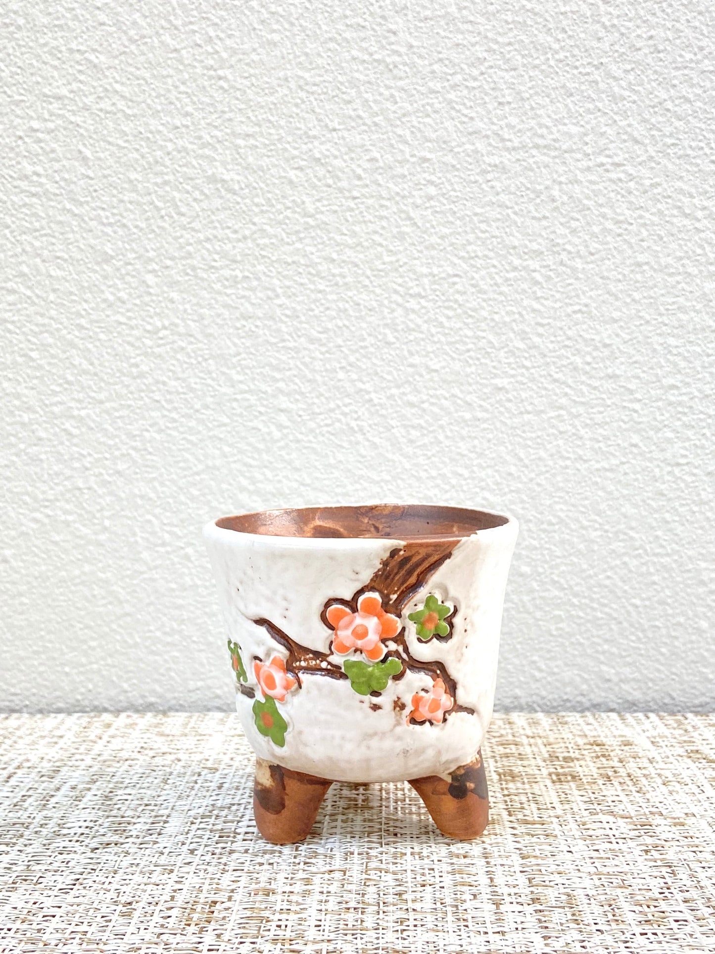 Set of 2 Flower Branch Small Pots