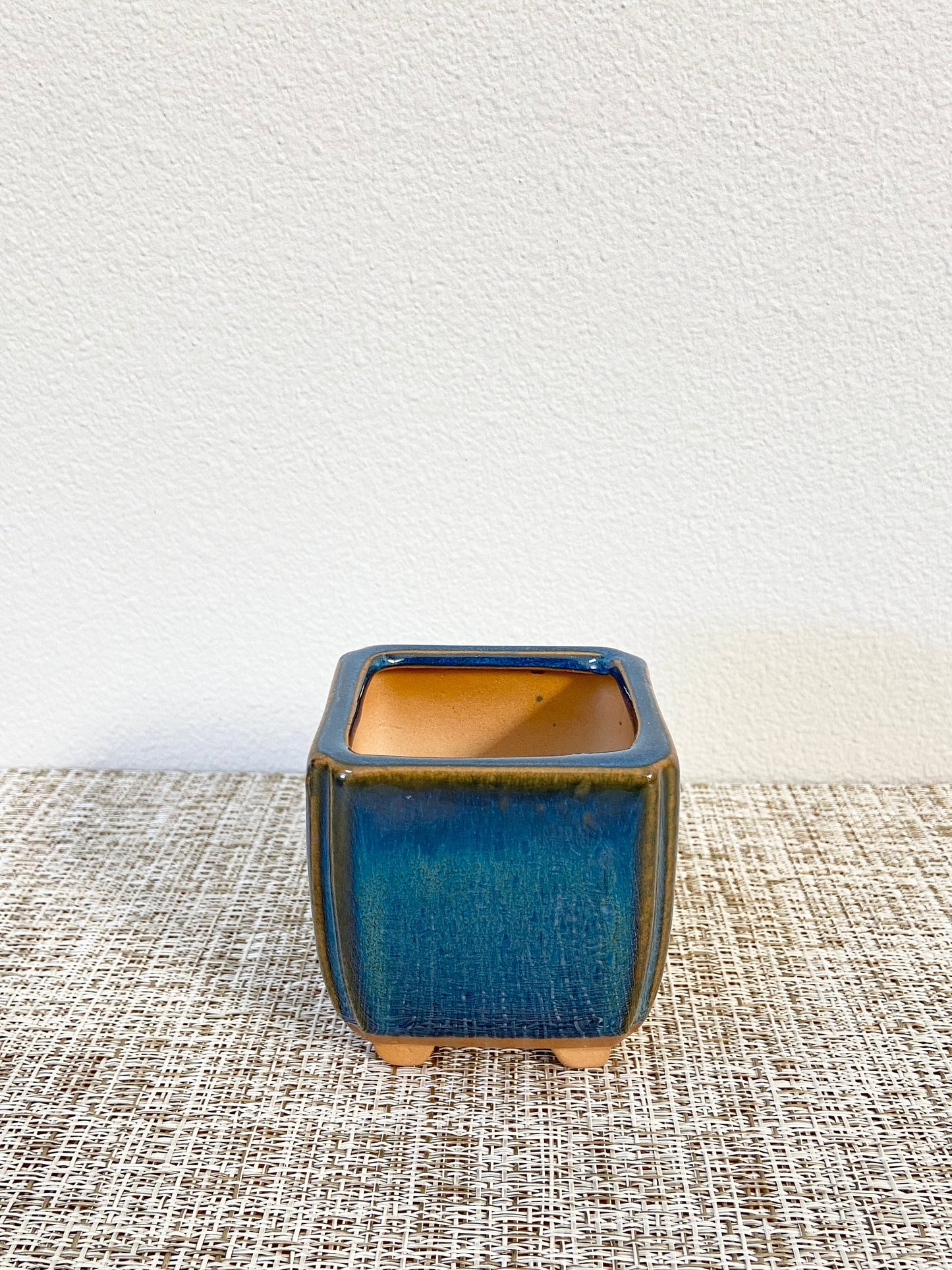 Set of 3 Ocean Blue Pots