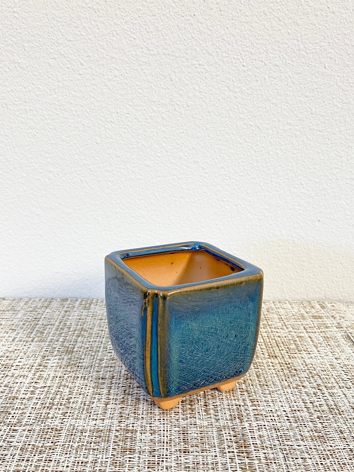 Set of 3 Ocean Blue Pots