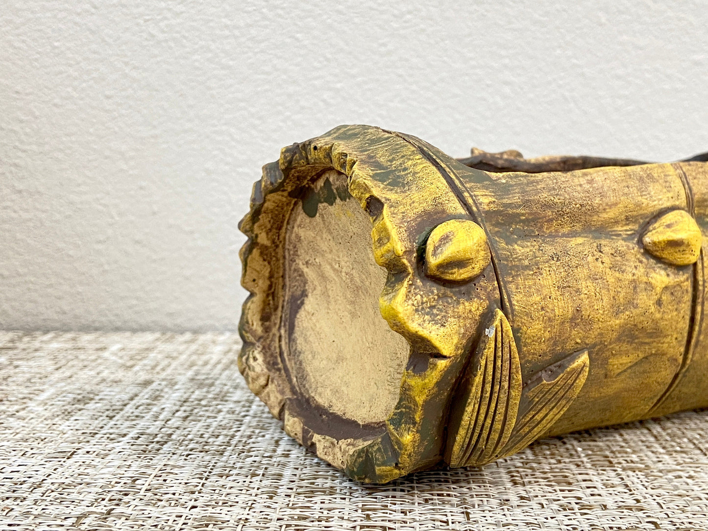 Imitation Bamboo Pot Made From Cement