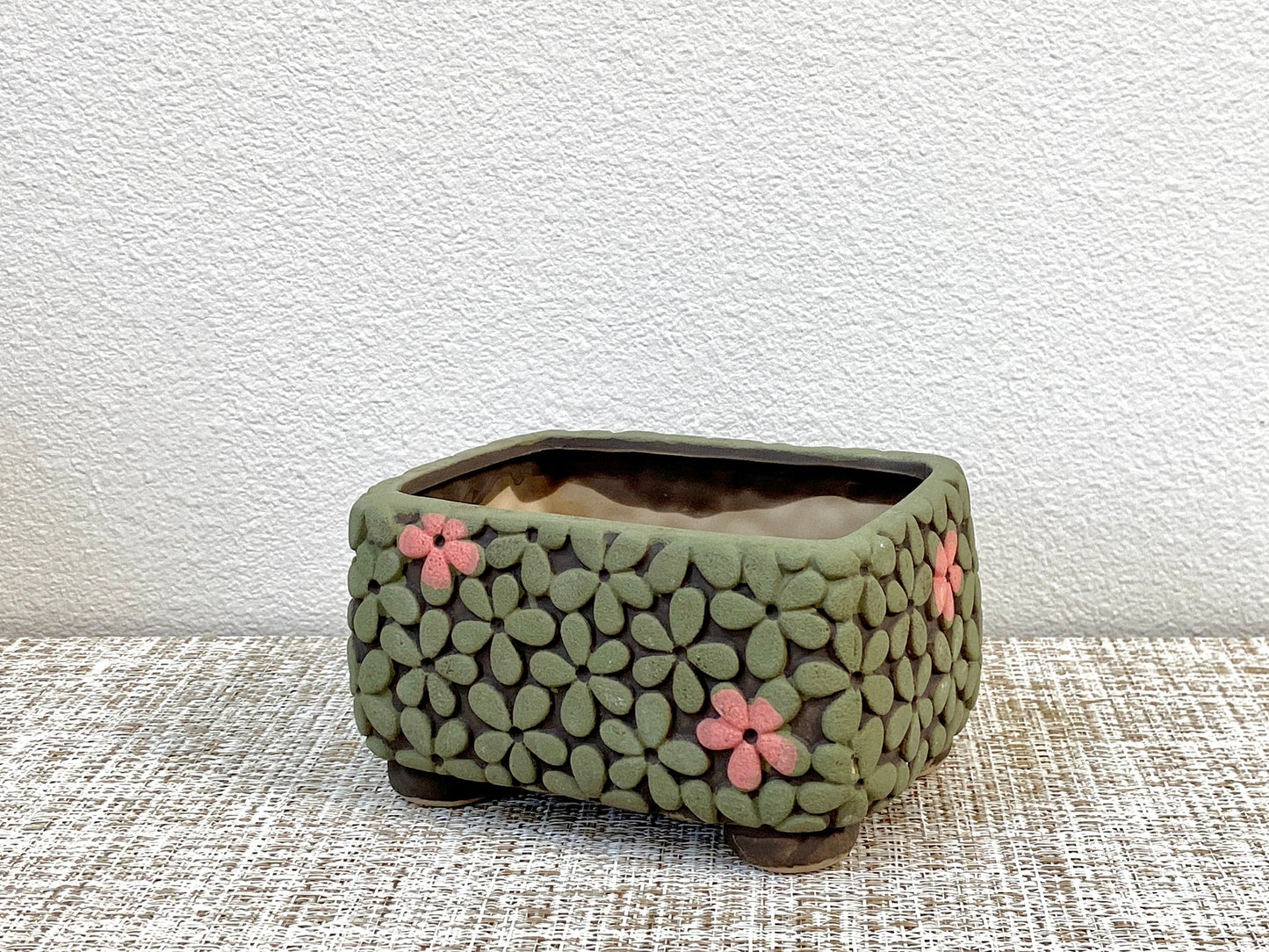 Flower-Patterned Pots