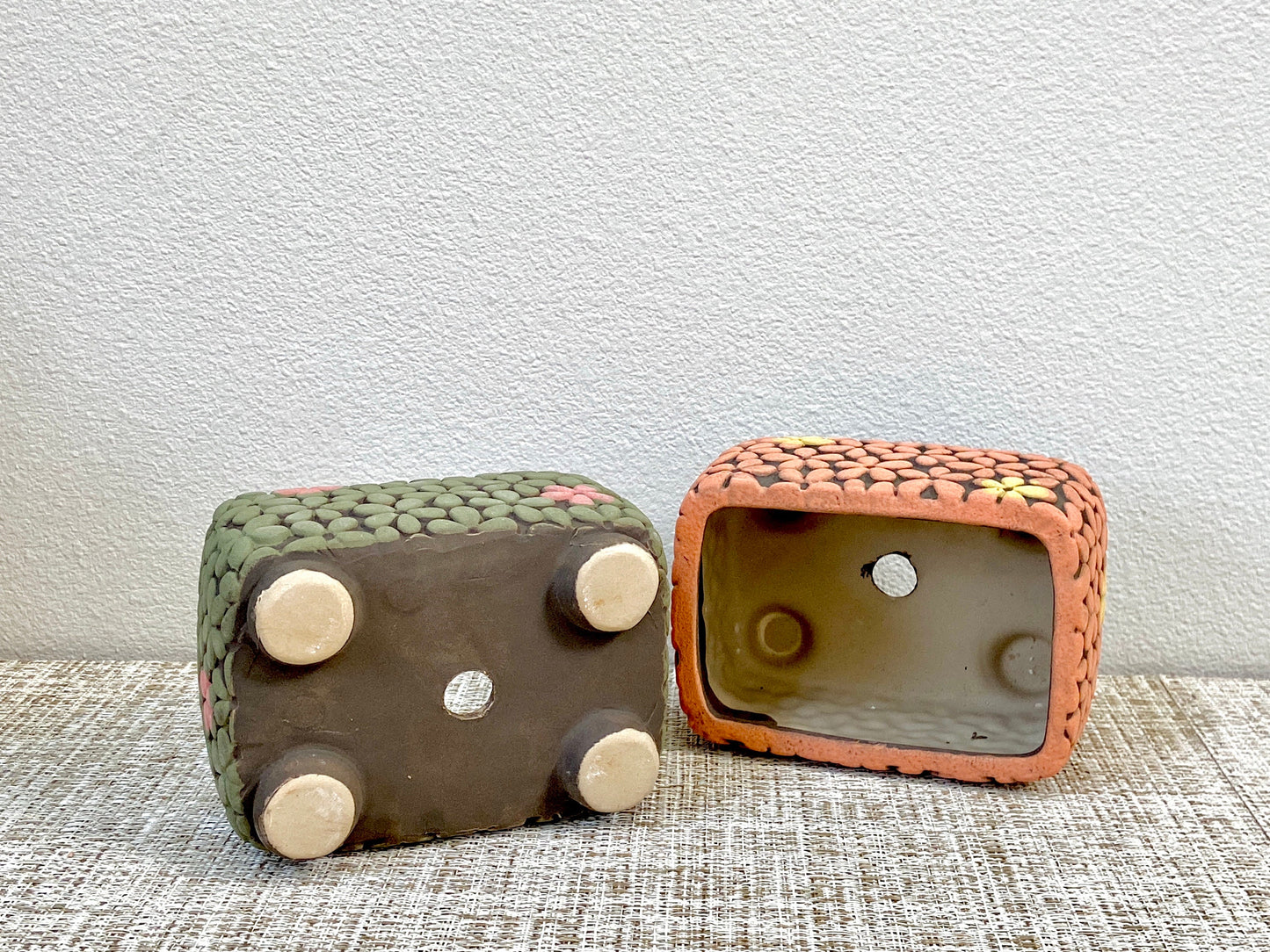 Flower-Patterned Pots