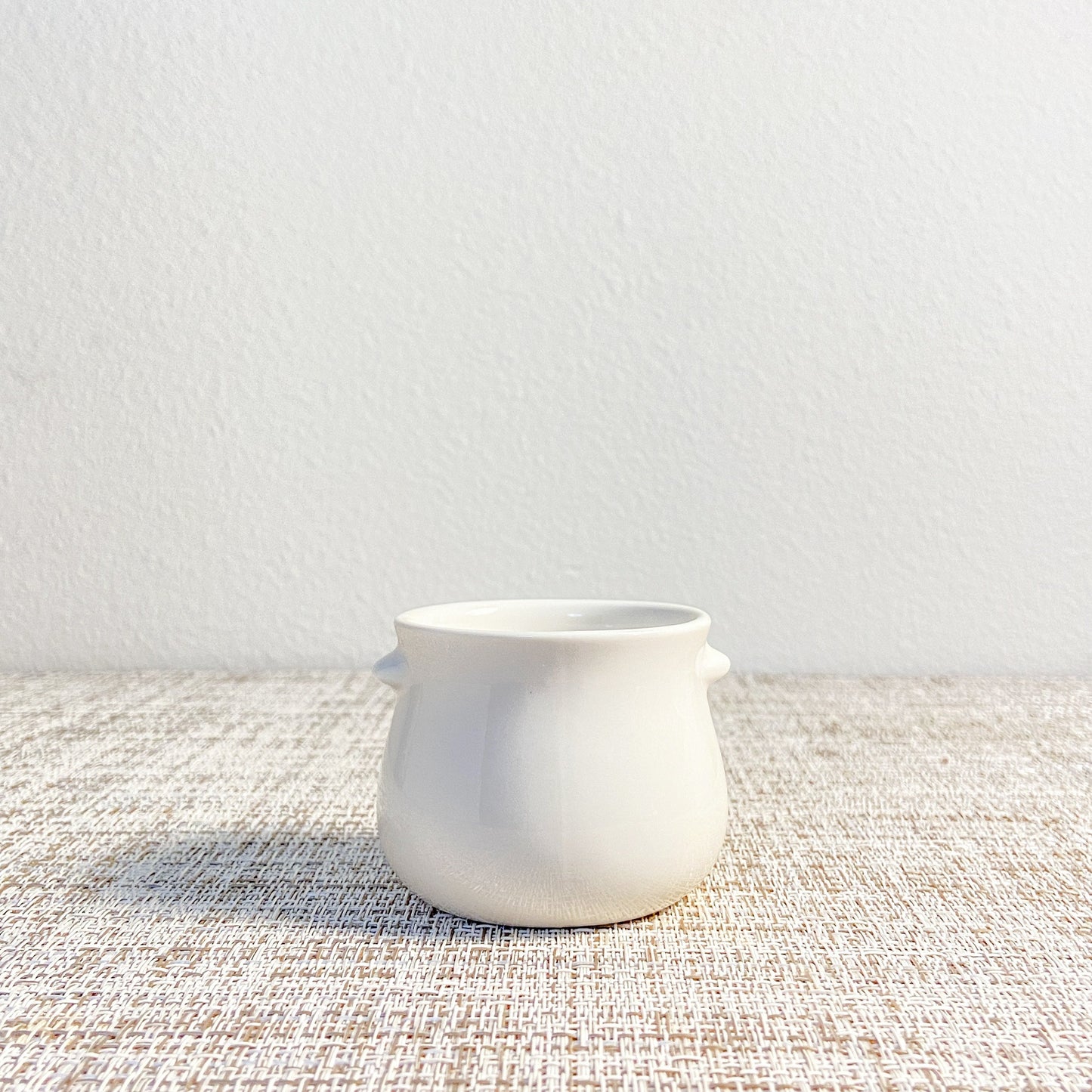 Set of 3 Small White Pots