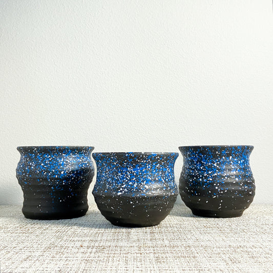 Terracotta Blue Starry Planter