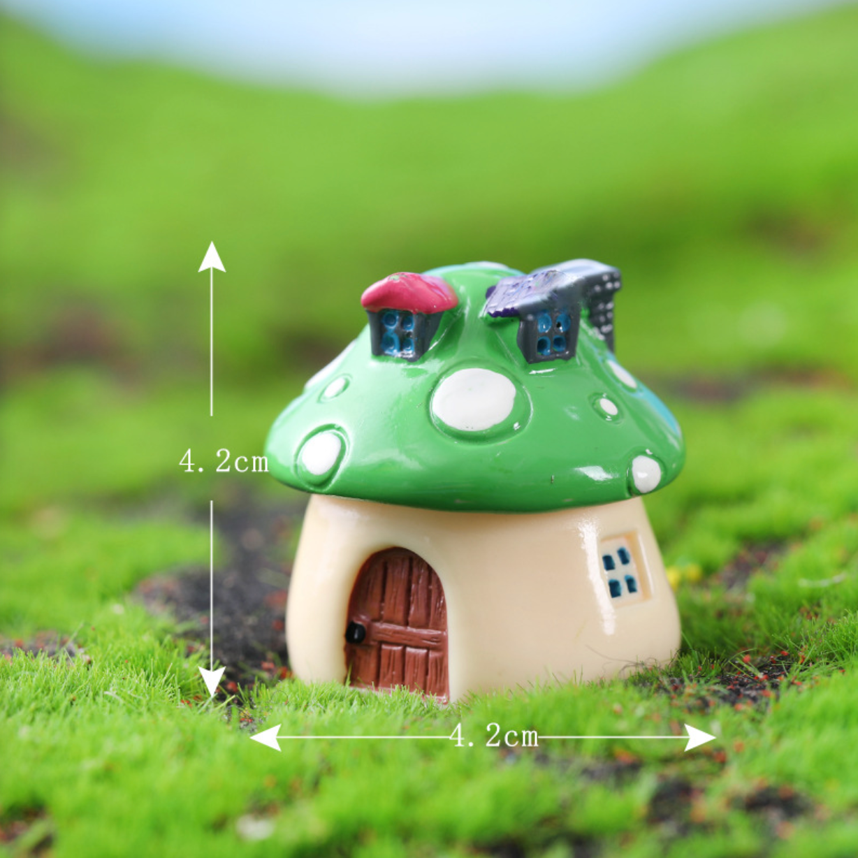 Steady Mushroom House Figurines