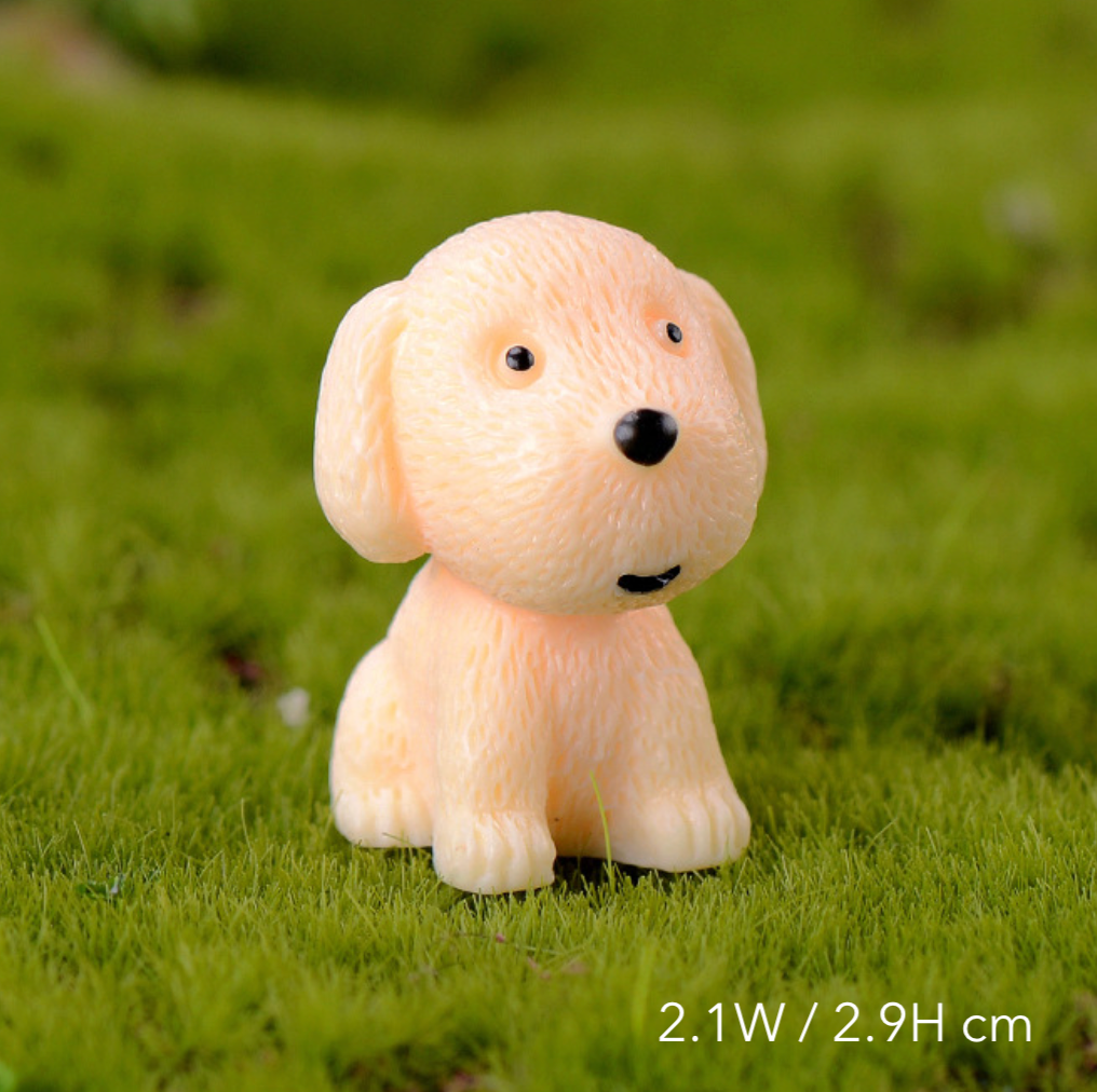 Cute Puppy Mini Figurines