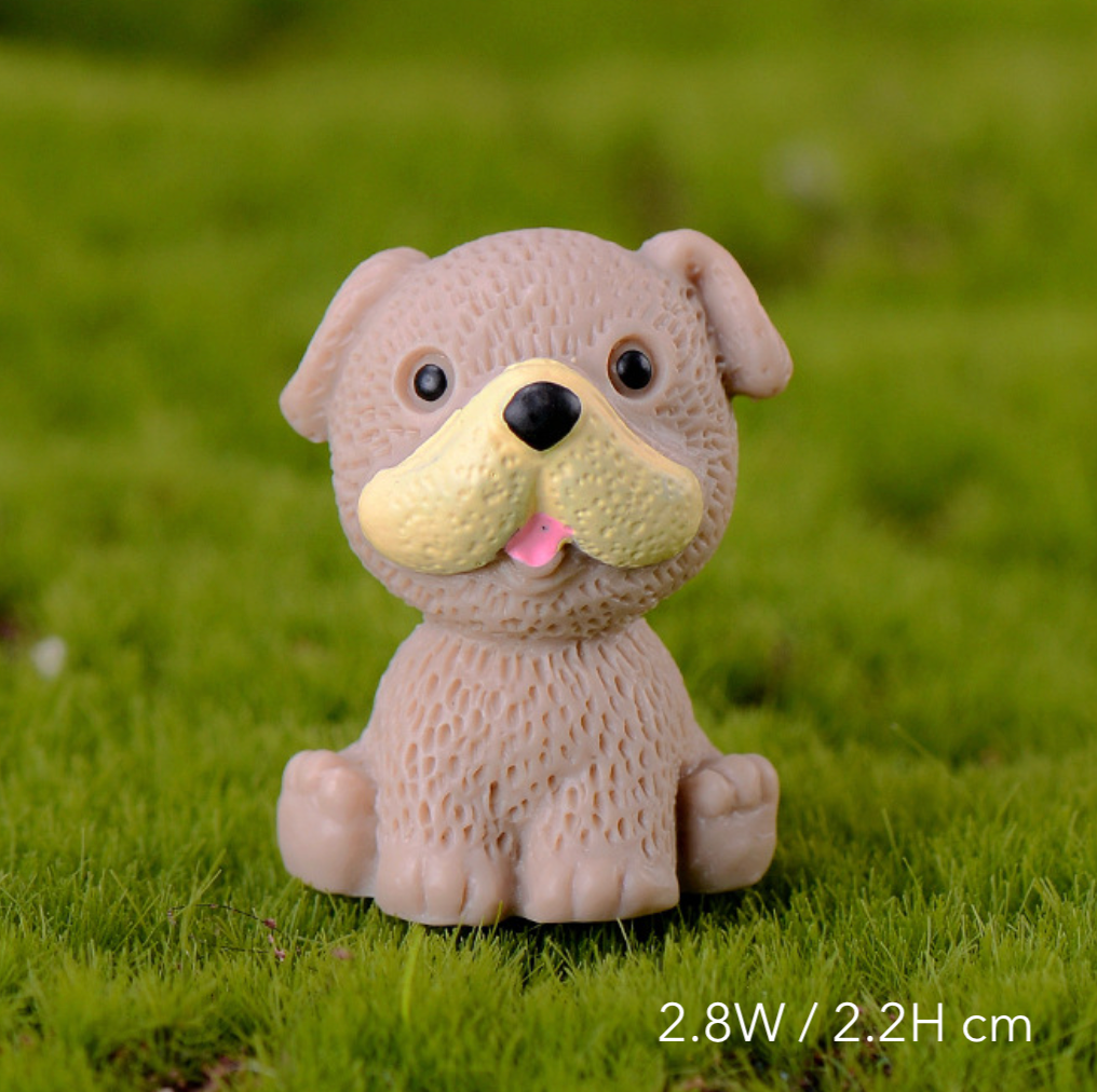 Cute Puppy Mini Figurines