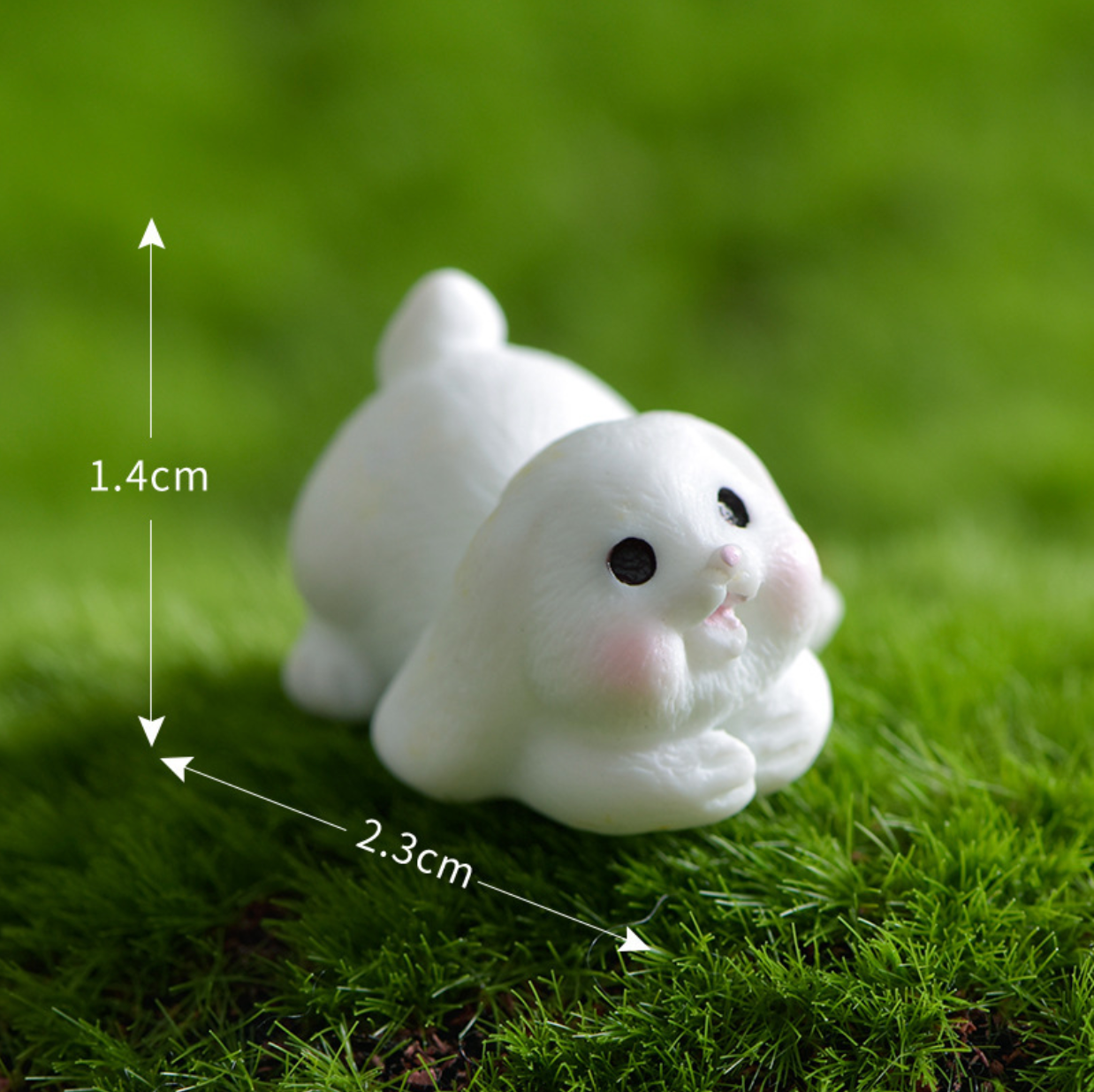 4 Bunny Family Miniatures