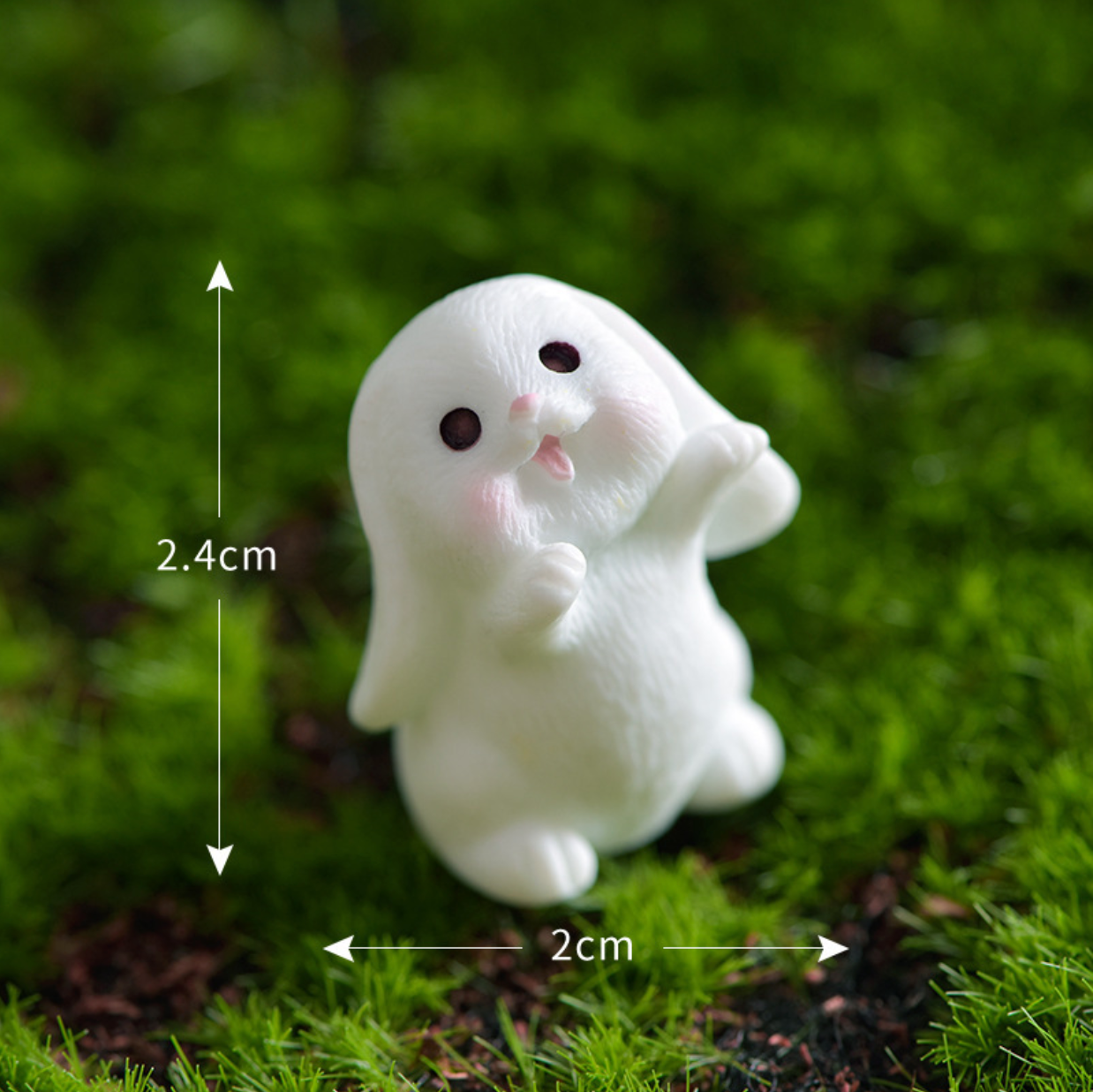 4 Bunny Family Miniatures