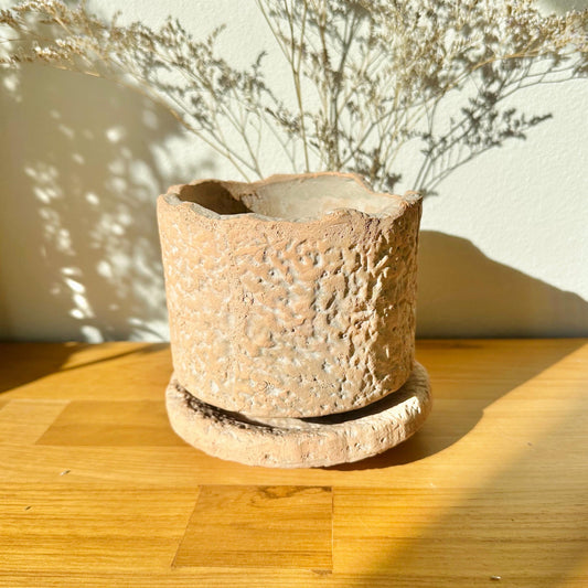 Ceramic Pot with Saucer