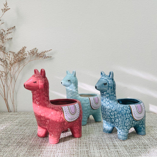 Ceramic Alpaca Planter