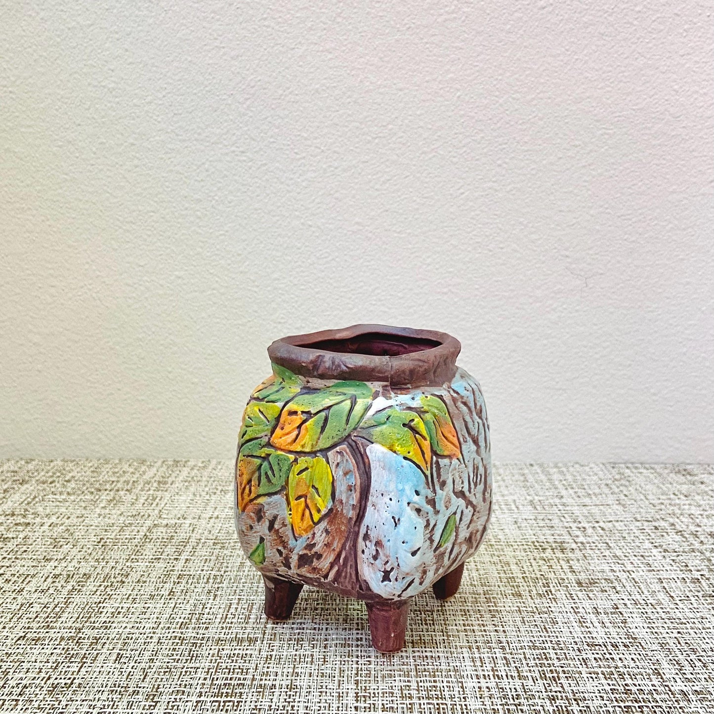 Leafy Textured Planters, Set of 2