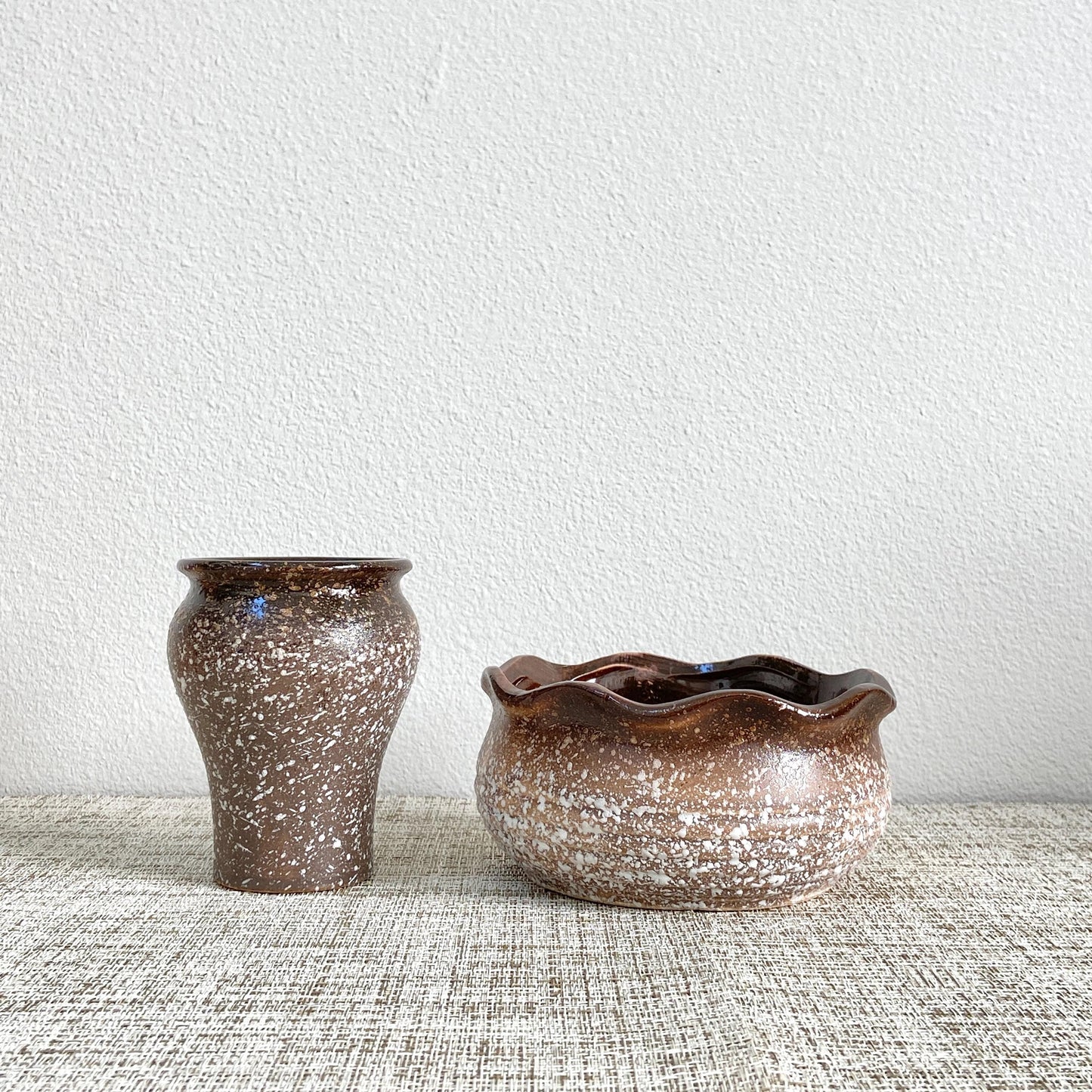 Organic Ceramic Bowl and Vase