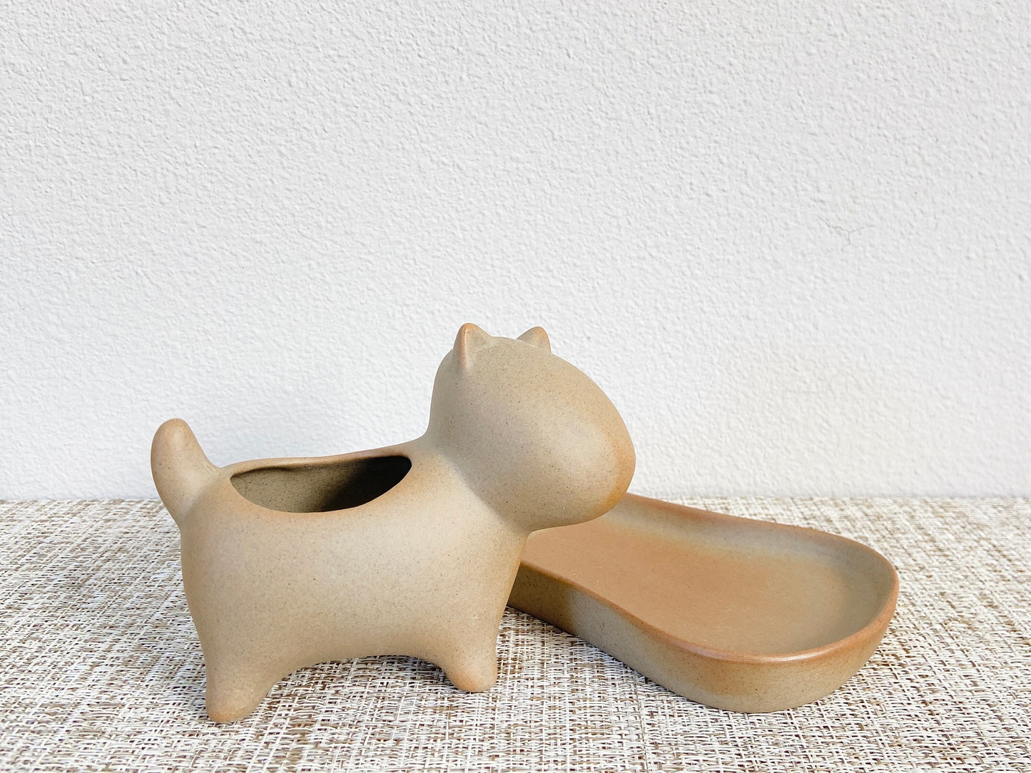 Cat and Hippo Pots
