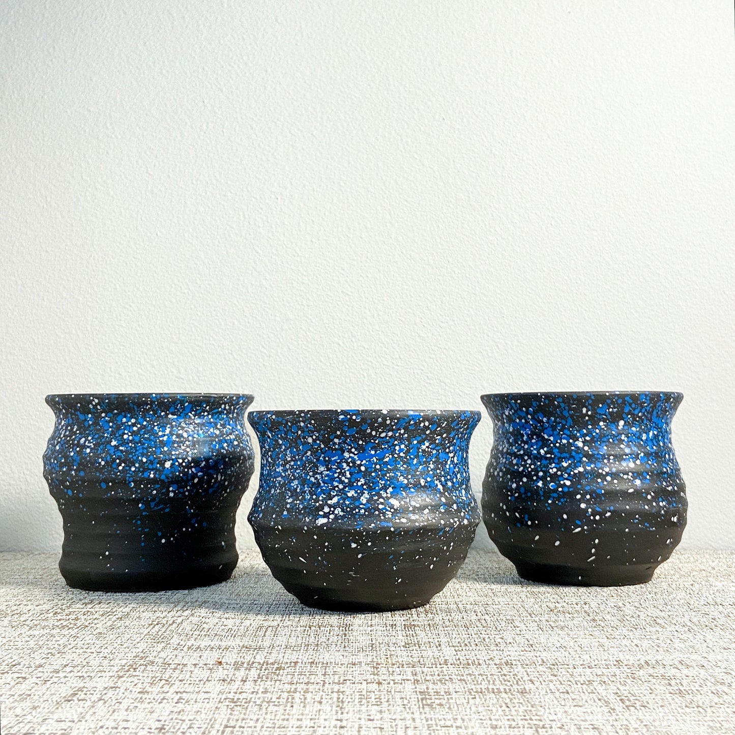 Terracotta Blue Starry Planter