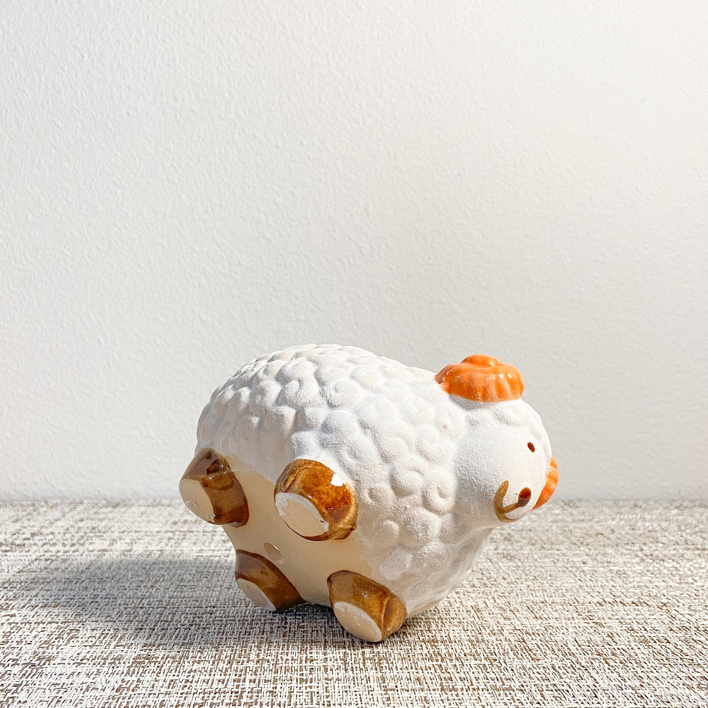 Cute Sheep Pot With Swirly Horns