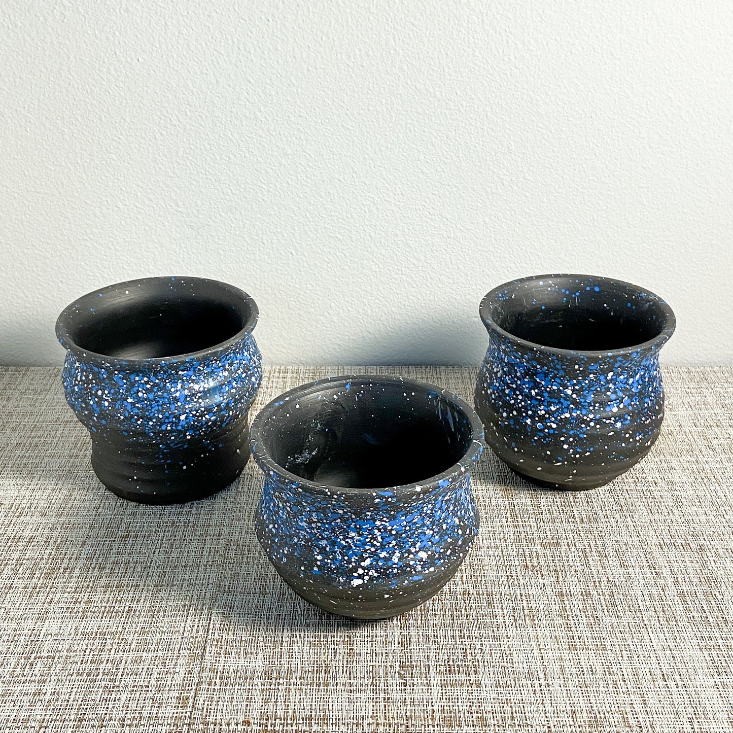 Terracotta Blue Starry Planter