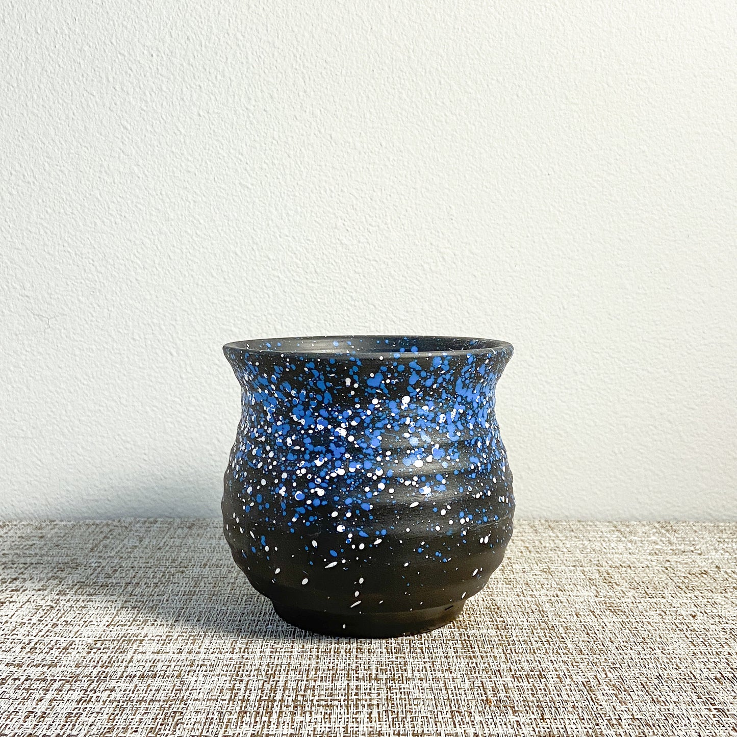 Terracotta Blue Starry Planter