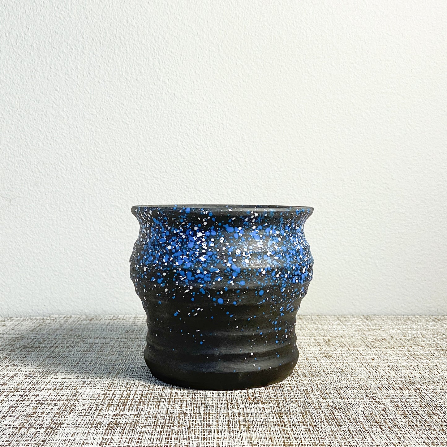 Terracotta Blue Starry Planter