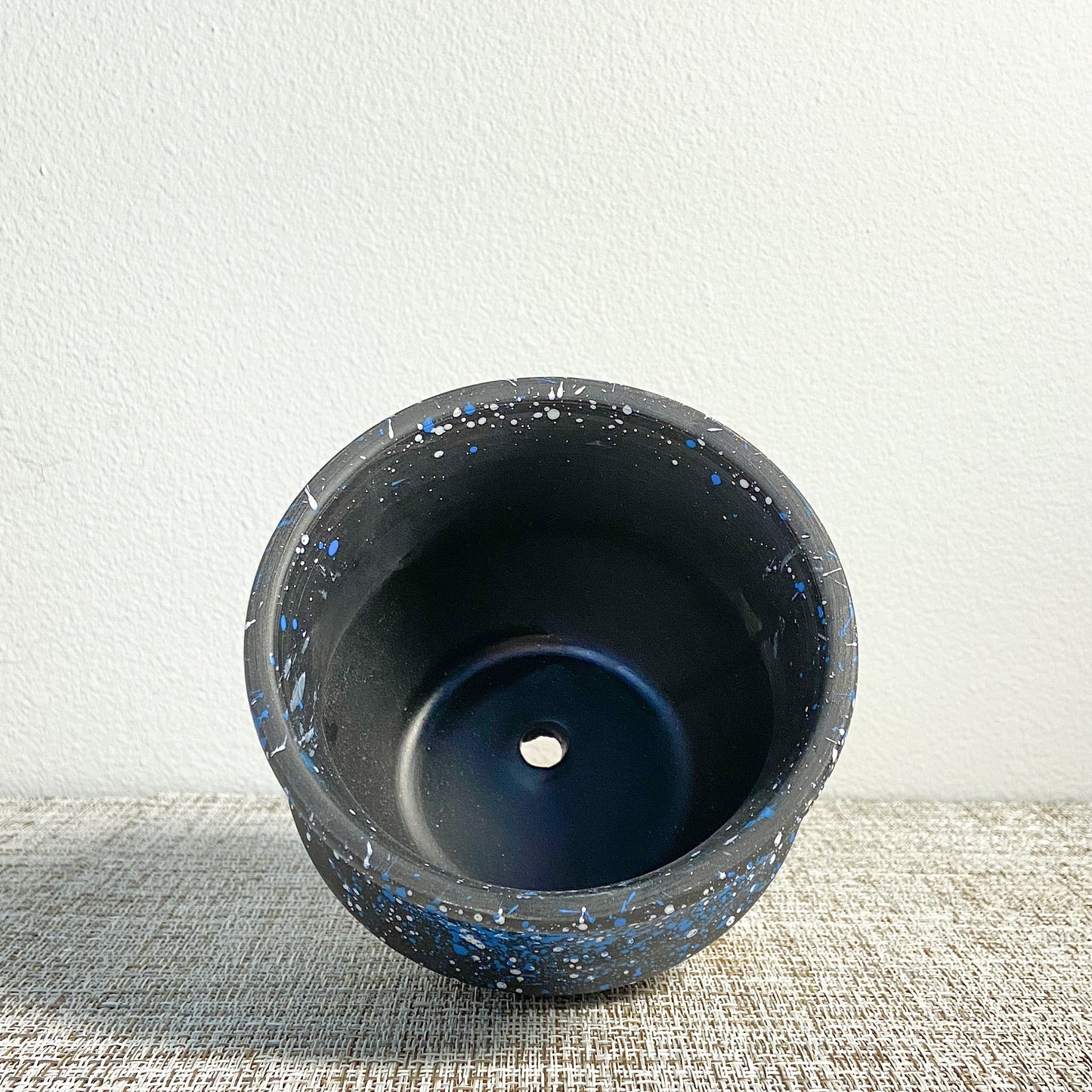 Terracotta Blue Starry Planter